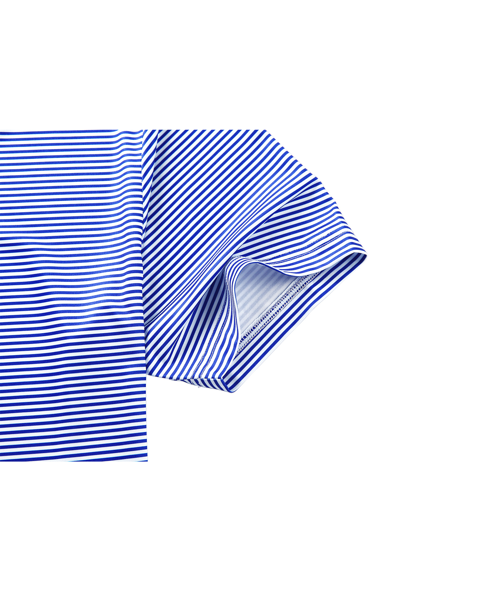 ZITY Men's Button Up Dri Fit Strip Polo Shirt-TUMPO00062