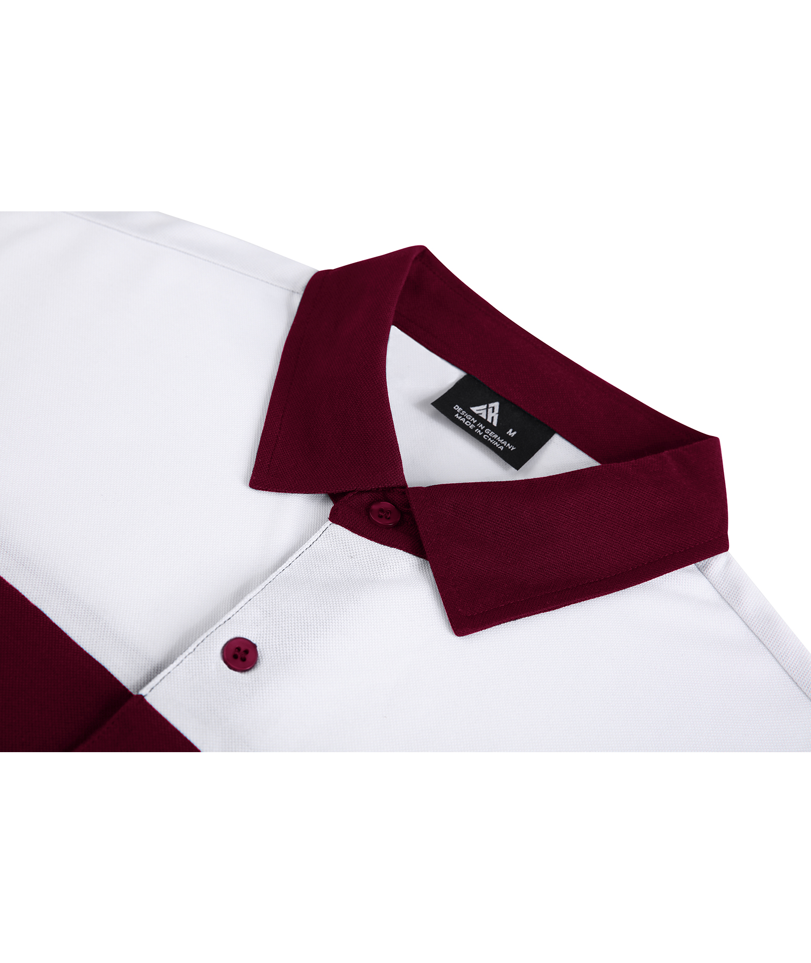 ZITY Men's Button Up Color Block Slim Fit Polo Shirt-CFMPO00104