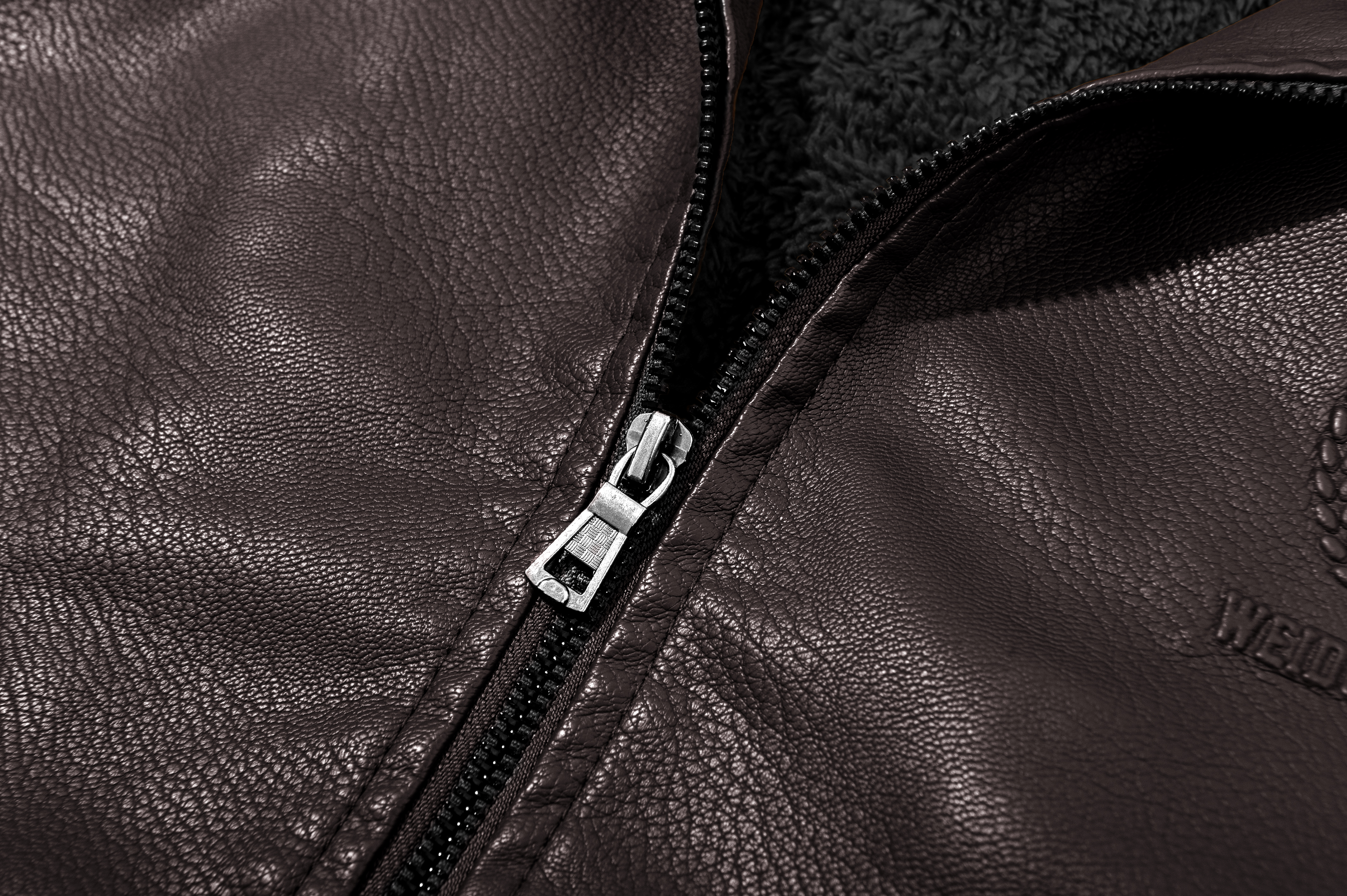 ZITY Men's Full Zipper Regular Fit Leather Jacket-ZPK007130