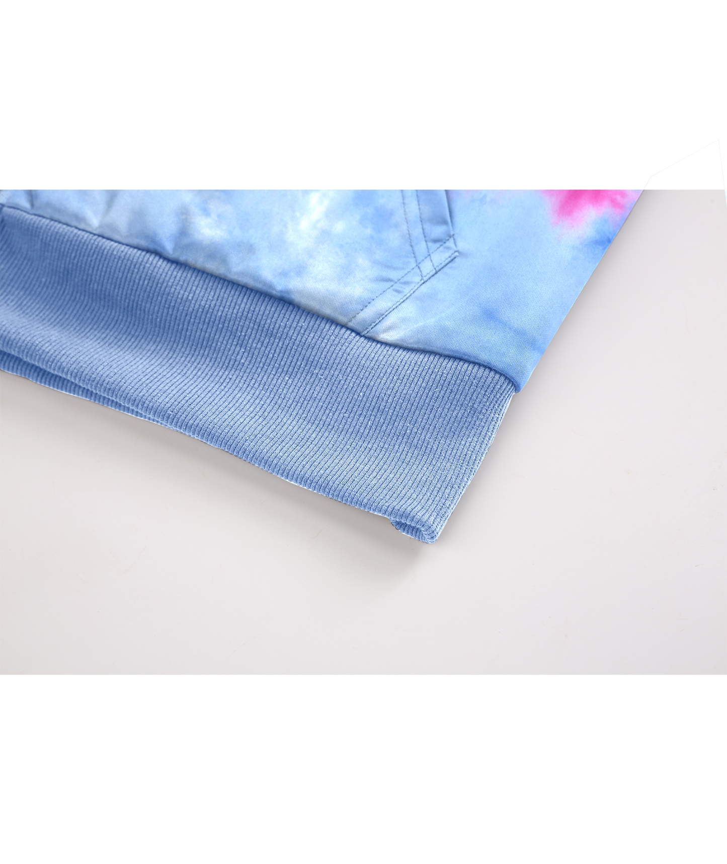 ZITY Women's Tie Dye Print Full Zipper Fleece Hoodie-CUWFH01517