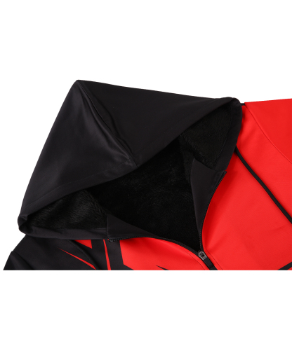 ZITY Men's Full Zipper Printed Casual Fleece Hoodie-CFMWY00039