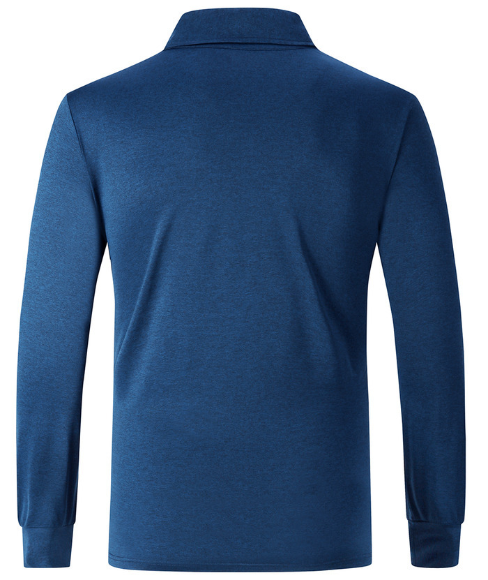 ZITY Men's 3 Button Quick Dry Long Sleeve Performance Polo Shirt-ZPK007158 | Zitysports