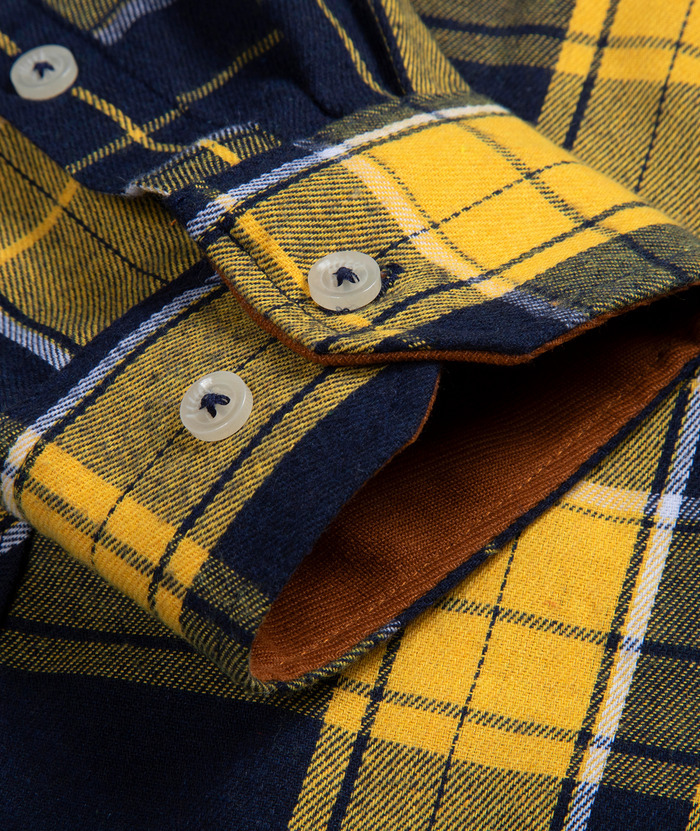 ZITY Men's Plaid Button Up Shirt with Flap Pocket Spring Fall Top-ZPK006565 | Zitysports
