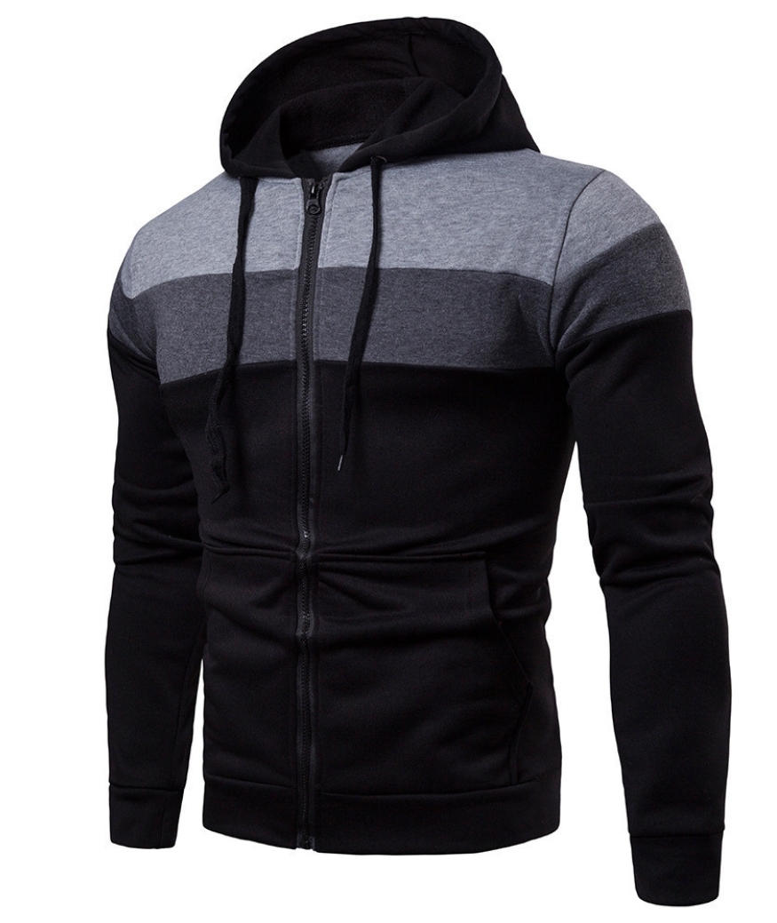 ZITY Men's Zipper Casual Fashion Long Sleeve Sweatshirt-DUMFH04870 | Zitysports