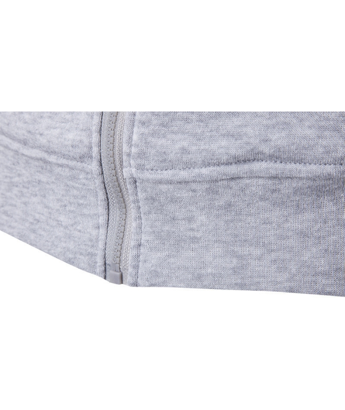 ZITY Men's Long Sleeve Solid Color Fleece Kangaroo Pocket Hoodie-DUMFH04879 | Zitysports