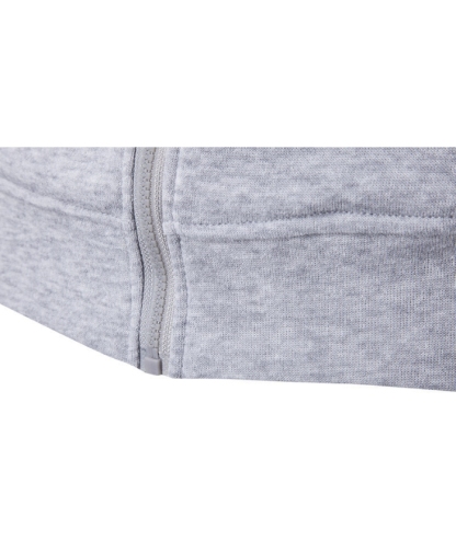 ZITY Men's Long Sleeve Solid Color Fleece Kangaroo Pocket Hoodie-DUMFH04879 | Zitysports