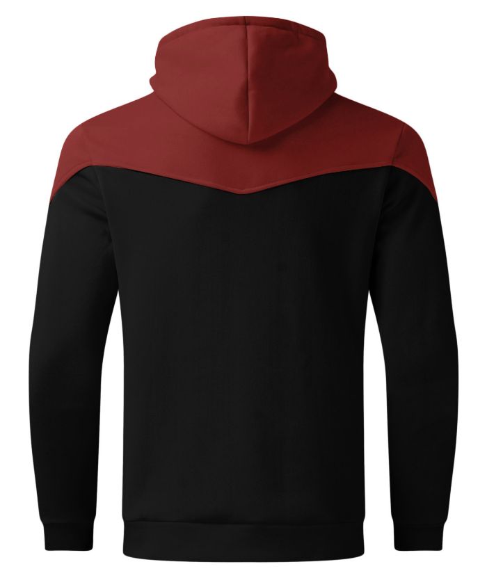 ZITY Men's Color Block Full Zipper Long Sleeve Comfort Lightweight Hoodie-DUMHD05009|Zitysports