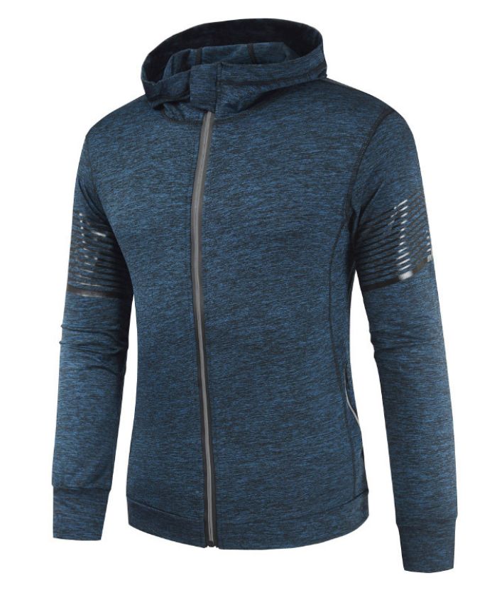 ZITY Men's Long Sleeve Full Zip Casual Plus Size Sweatshirt Hoodie-DUMHD05021|Zitysports