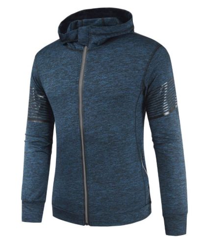 ZITY Men's Long Sleeve Full Zip Casual Plus Size Sweatshirt Hoodie-DUMHD05021|Zitysports