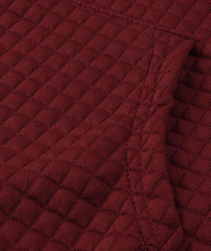 ZITY Men's Plain Hooded Fleece Jacket with Waffle Grid Lining & Pocket-DUMFH05023|Zitysports