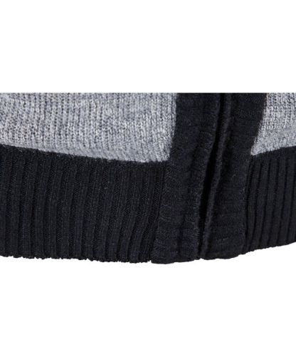 ZITY Men's Knitted Long Sleeve Full Zip Up Plus Size Casual Hoodie-DUMSW05059|Zitysports