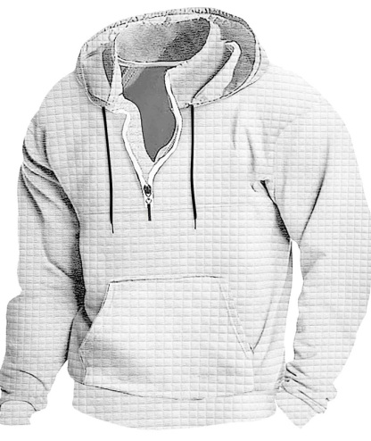 ZITY Men's Trendy Fashion Waffle Knit Sweatshirt Hoodie-DUMFH04886|Zitysports