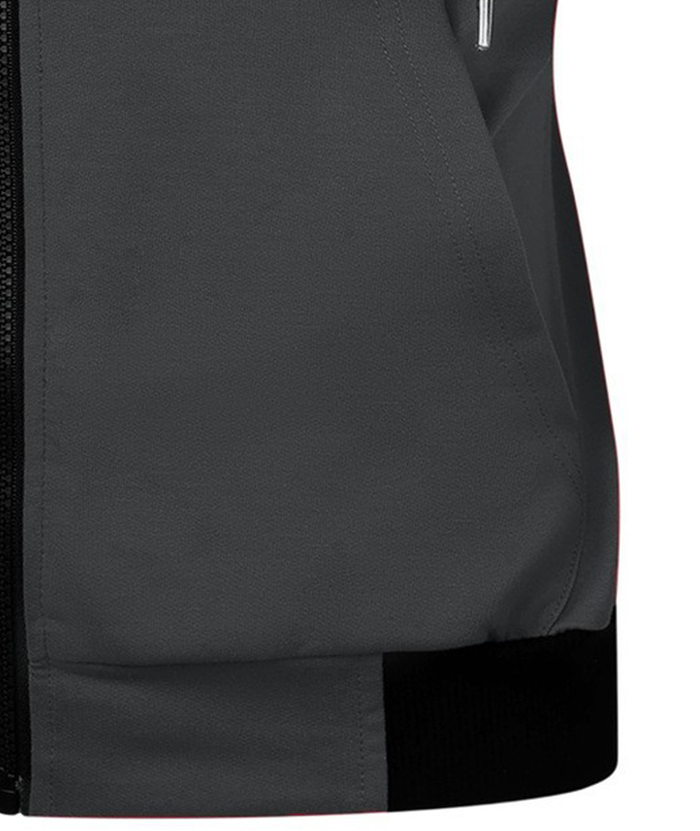 ZITY Men's Zip Up Solid Color Drawstring Sleeveless Hoodie-DUMMG05205|Zitysports