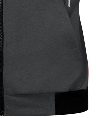 ZITY Men's Zip Up Solid Color Drawstring Sleeveless Hoodie-DUMMG05205|Zitysports