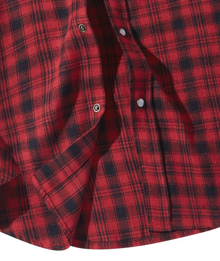 ZITY Men's Button Down Long Sleeved Plaid Flannel Shirt-DUMLT05319|Zitysports