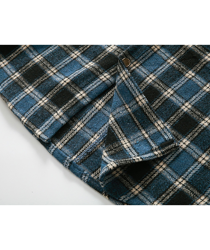 ZITY Men's Long Sleeve Cotton Plaid Flannel Shirt-DUMLT05315|Zitysports