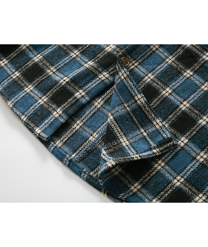 ZITY Men's Long Sleeve Cotton Plaid Flannel Shirt-DUMLT05315|Zitysports