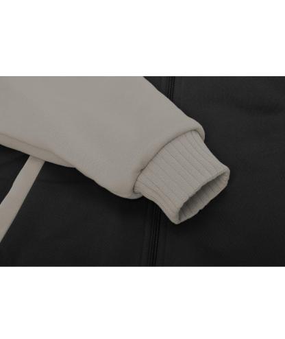 ZITY Men's Full Zip Up Contrast Color Fleece Hoodie-zity1712