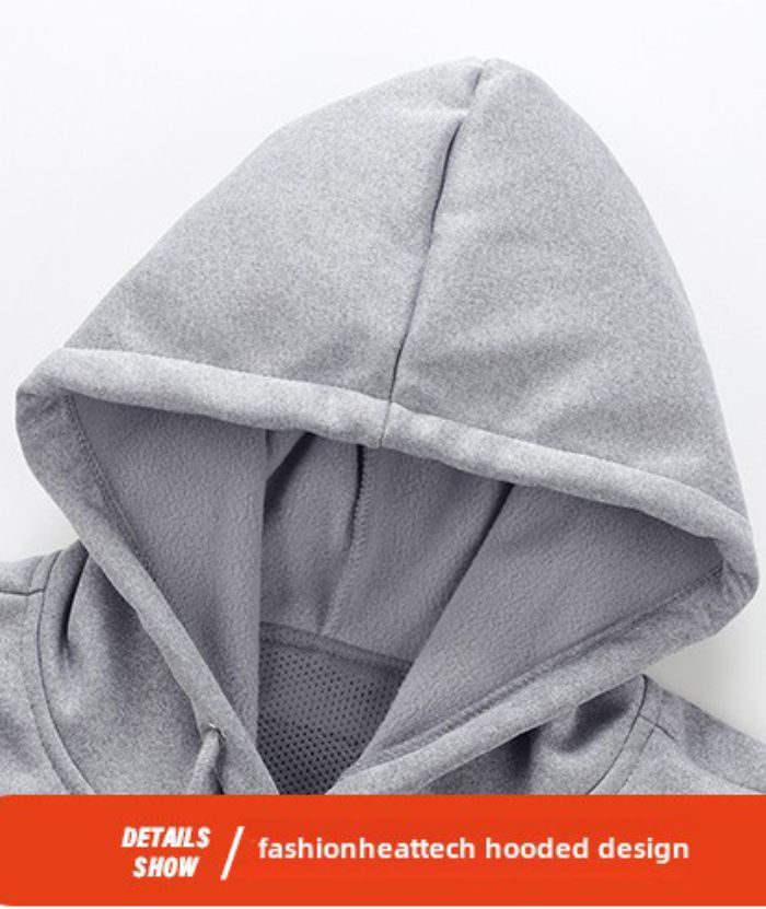 ZITY Men's Pullover Long Sleeve Heated Hoodie-DUMFH05618