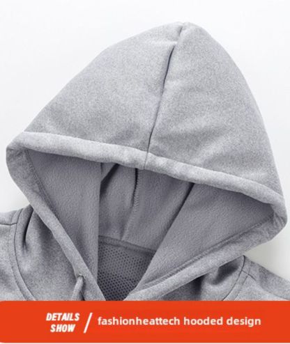 ZITY Men's Pullover Long Sleeve Heated  Hoodie-DUMFH05618