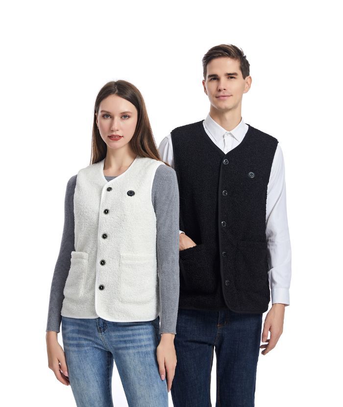 ZITY Unisex Teddy Velvet 16-Zone Heated Vest-2316