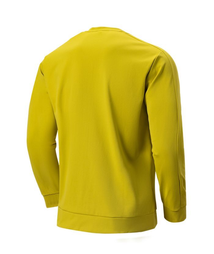 Men's Moisture Wicking Pullover Long Sleeve Polo Shirt-DUMLP05805