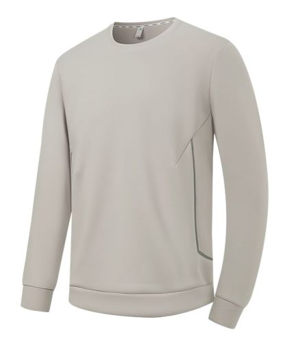 Men's Athletic Fit Solid Color Long Sleeve Polo Shirt-5328