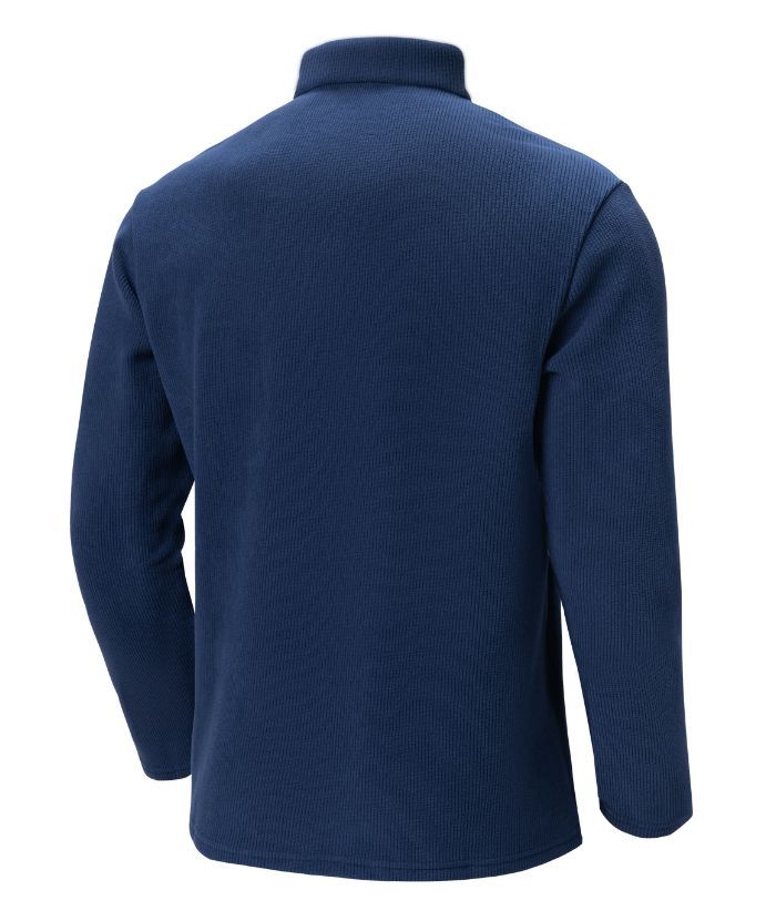 ZITY Men's Long Sleeve Quarter Zip Sports Polo Shirt-88188