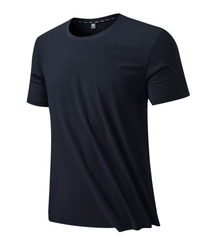 ZITY Men's Summer Slim Fit Solid Color T-Shirt-8371