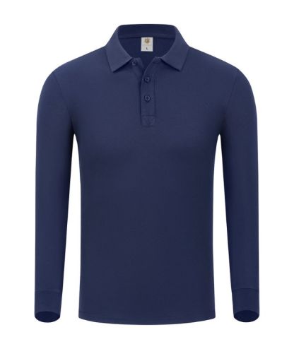 ZITY Unisex Long Sleeve Slim Fit Lapel Polo Shirt-DUMLP05922