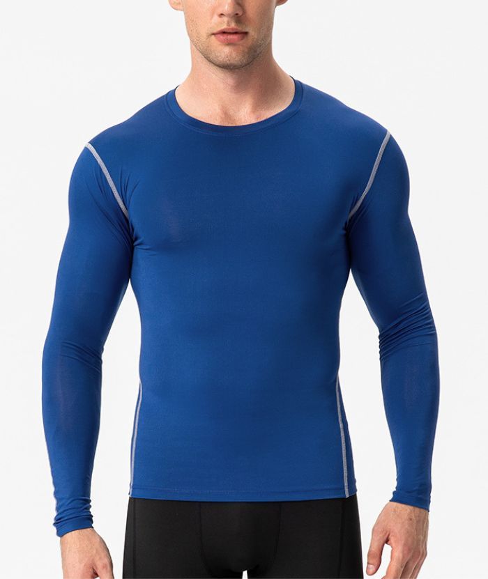 Men's Dri FIt Long Sleeve Slim Fit Compression T-Shirt-DUMLS05948