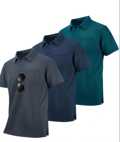 5/3 Pack Men's Dri Fit Golf Polo Shirt-TZUHE00131