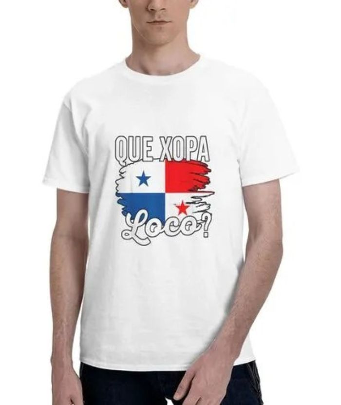 ZITY Men's Panama Flag Printed 100% Cotton T-Shirt