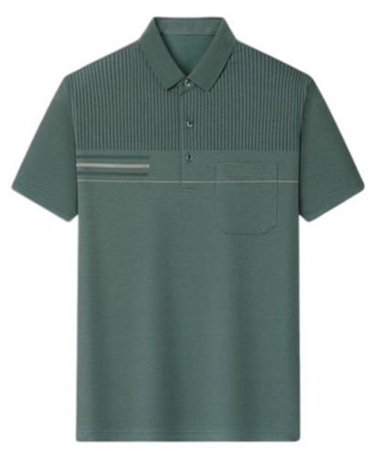 ZITY Men's Button Up Slim Fit Summer Polo Shirt-DUMPO06065