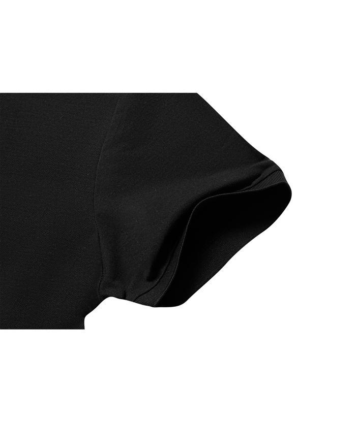 Black solid color sports polo shirts for women - Slim fit casual wear