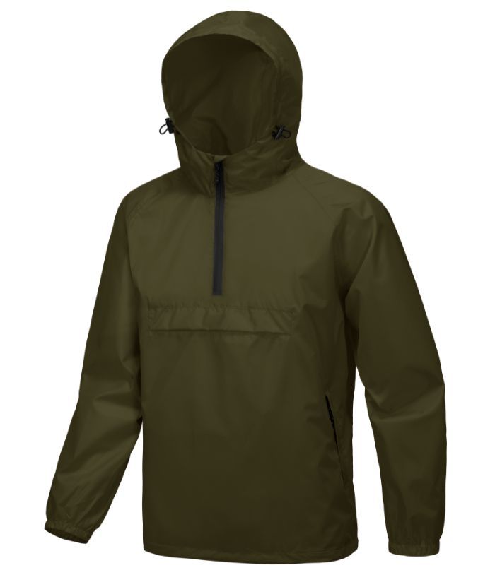 ZITY Men's Waterproof Lightweight Packable Rain Jacket-CUMRC04444