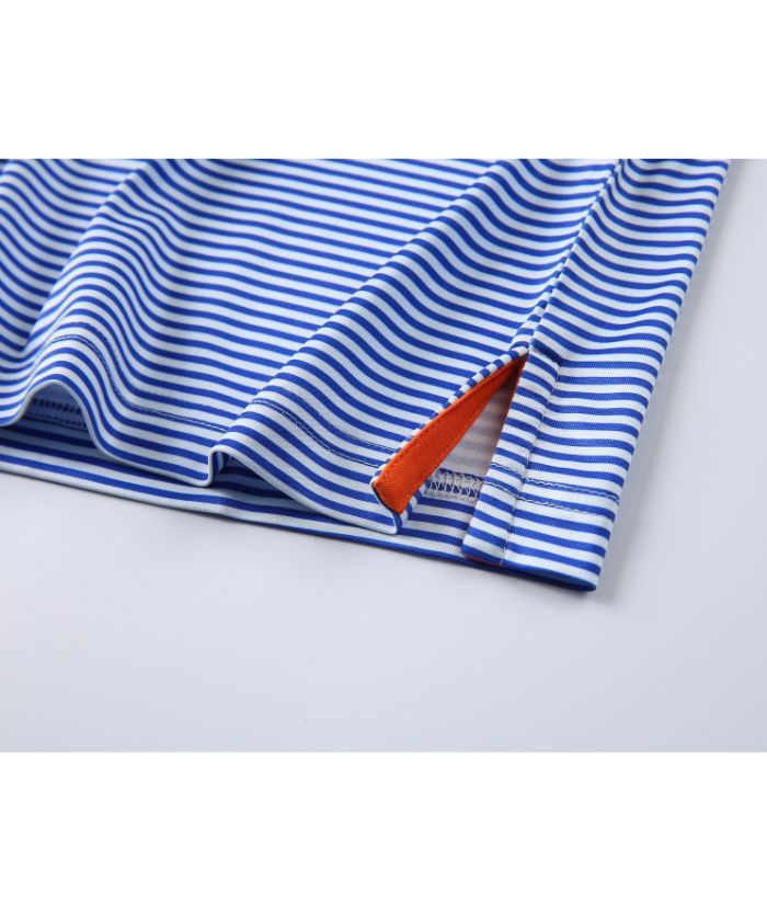 ZITY Men's Button Up Stripe Polo Shirt-CFMPO00062