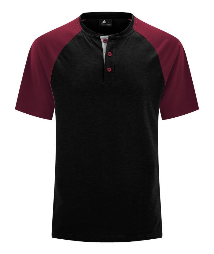 ZITY Men's Slim Fit 3 Button Up T-Shirt-CUMSS01447