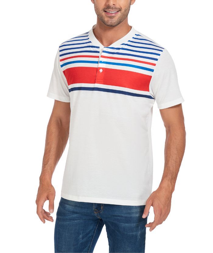 ZITY Men's Dri Fit Stripe Summer T-Shirt-CUMSS01736