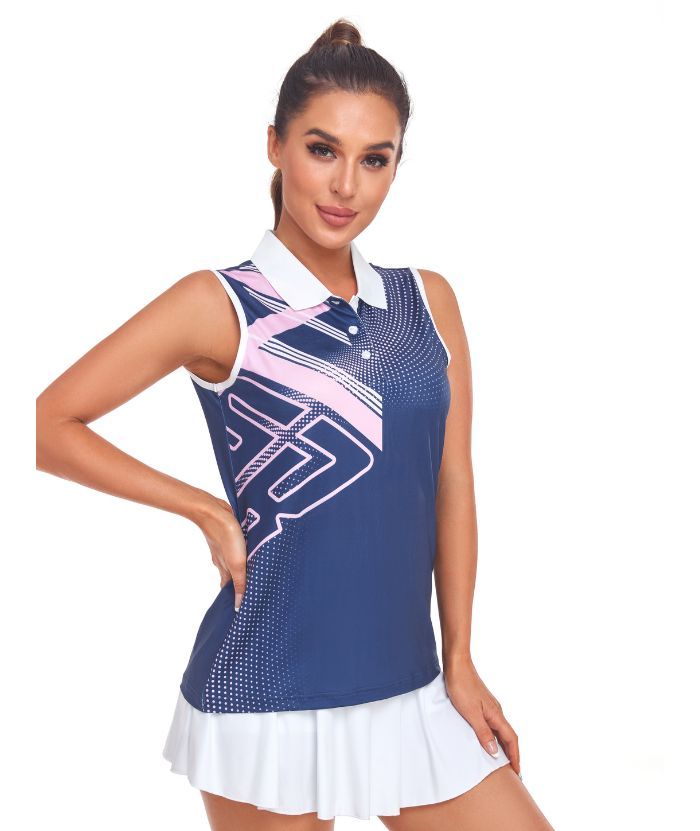 ZITY Women's Sleeveless Golf Polo Shirt-CUWBP02126