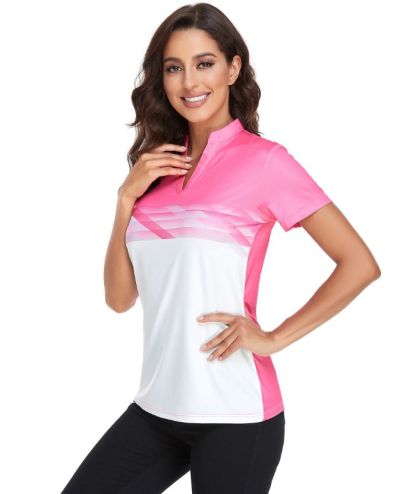 ZITY Women's Summer Slim Fit Athletic Polo Shirt-CFWTX00039