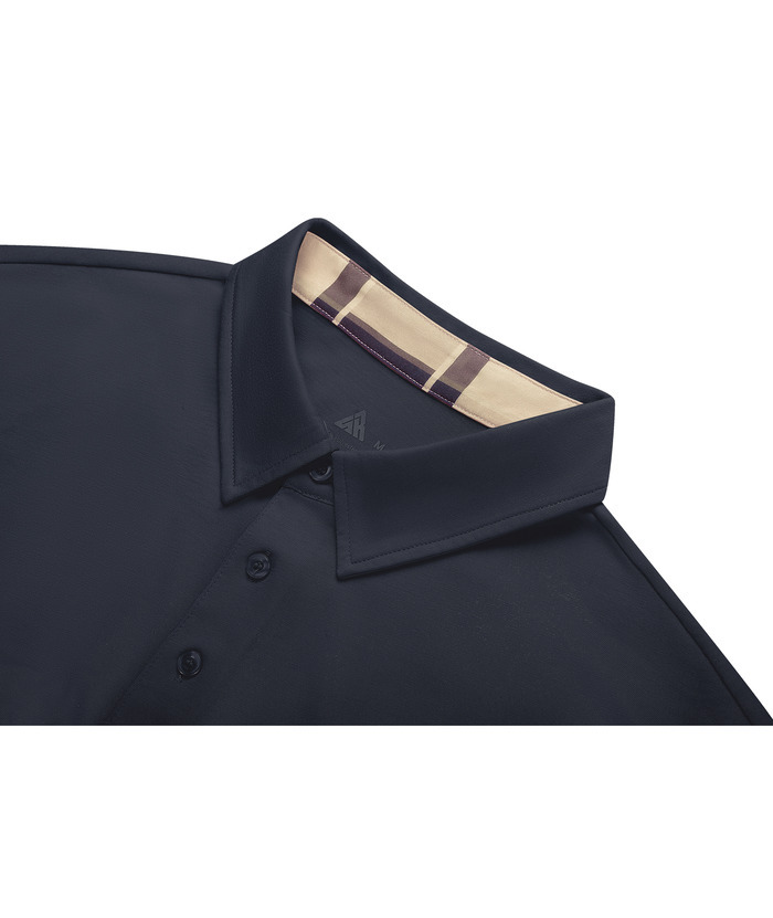 ZITY Men's Solid Color Slim Fit Pocket Polo Shirt-CUMPO01151