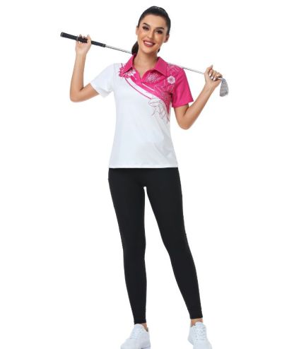 ZITY Women's Slim Fit White Golf Polo Shirt-CUWPO01013