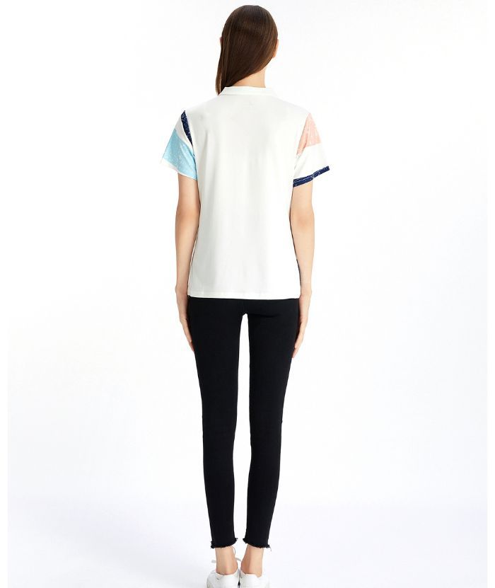 ZITY Women's Slim Fit Button Up Golf Polo Shirt-CFWZZ00028