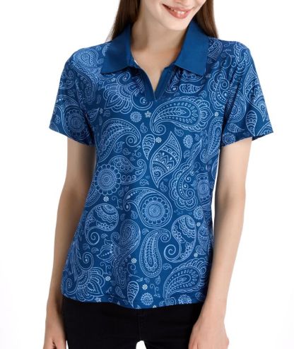 ZITY Women's Slim Fit Moisture Wicking Golf Polo Shirt-CFWZZ00039