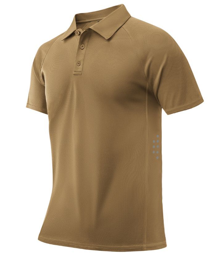 ZITY Men's Button Up Slim Fit Golf Polo Shirt-CUMPO05193
