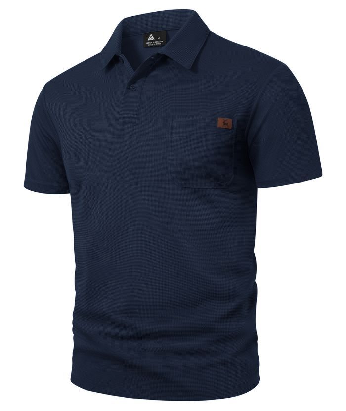 ZITY Men's Chest Pocket Dri Fit Polo Shirt-CUMPO05759
