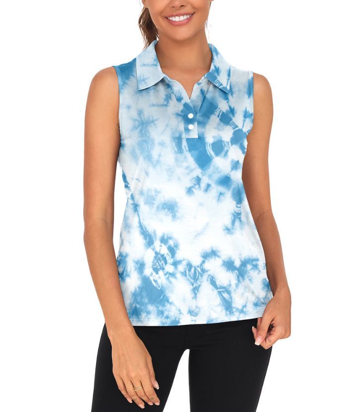 ZITY Women's Sleeveless Golf Polo Shirt-CUWBP02217