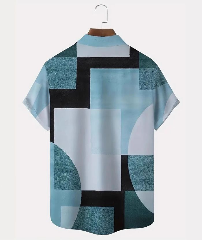 ZITY Men's Chest Pocket Button Up Summer Casual Shirt