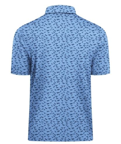 ZITY Men's Button Up Dri Fit Printed Polo Shirt-CUMPO05527